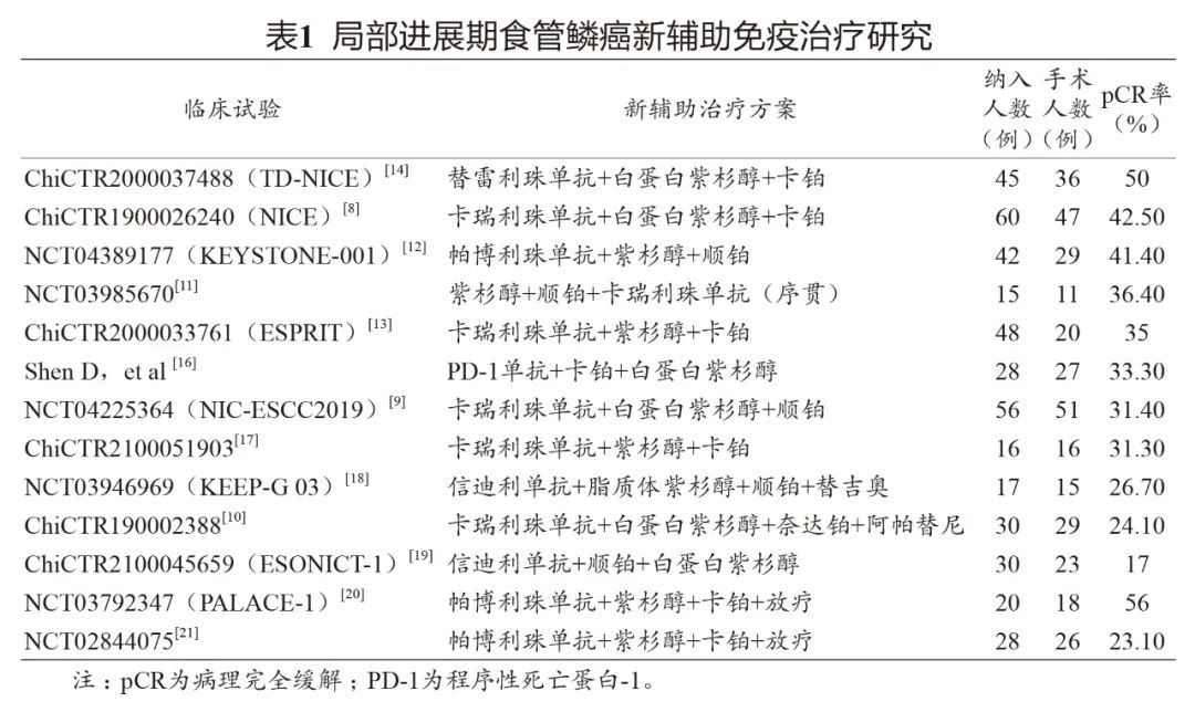 鲁智豪教授：2021年食管癌临床治疗进展盘点